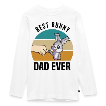 Amoureux des lapins - T-shirt manches longues Premium Ado - blanc - Devant - AI Model Kid Female (0cm)