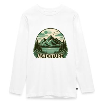 Adventure - Teenager Premium Organic Long Sleeve Shirt - white - Front - AI Model Kid Female (0cm)
