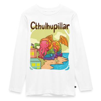 Cthulhupillar visite New Innsmouth - T-shirt manches longues Premium Ado - blanc - Devant - AI Model Kid Female (0cm)