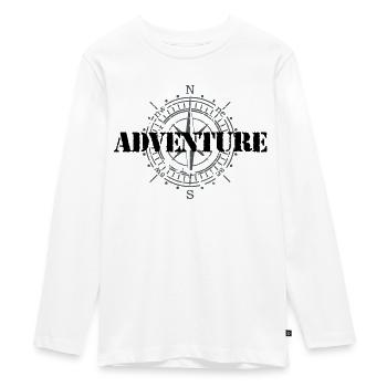 Adventure - Teenager Premium Organic Long Sleeve Shirt - white - Front - AI Model Kid Female (0cm)
