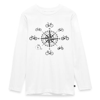 Bikes - Teenager Premium Bio Langarmshirt - Weiß - Vorne - AI Model Kid Female (0cm)