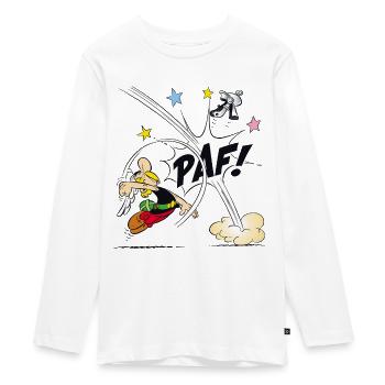 Asterix & Obelix - Asterix Faust - Teenager Premium Bio Langarmshirt - Weiß - Vorne - AI Model Kid Female (0cm)