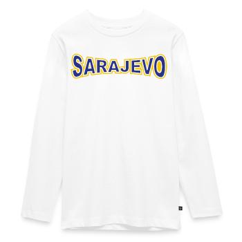 Sarajevo, moj grad. - Teenager Premium Bio Langarmshirt - Weiß - Vorne - AI Model Kid Female (0cm)