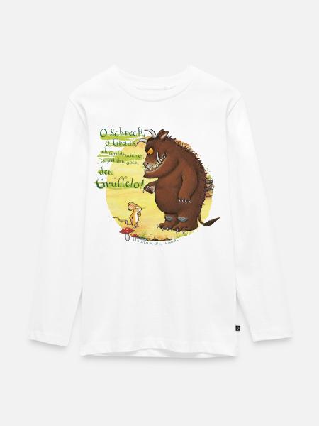 Der Grüffelo mit Maus 2 - Teenager Premium Bio Langarmshirt - Weiß