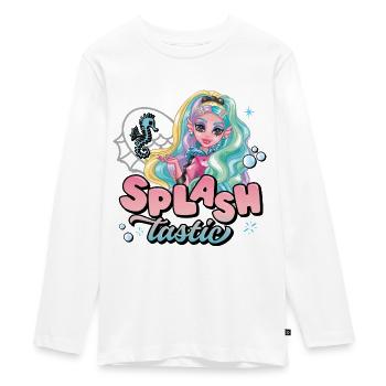 Monster High™ Lagoona Blue Splashtastic - Teenager Premium Bio Langarmshirt - Weiß - Vorne - AI Model Kid Female (0cm)