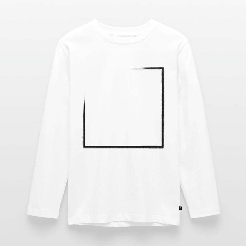 Weathered rectangular frame Teenager Premium Organic Long Sleeve Shirt