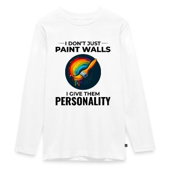 Hausmaler Wandmalerei Innenarchitekt - Teenager Premium Bio Langarmshirt - Weiß - Vorne - AI Model Kid Female (0cm)