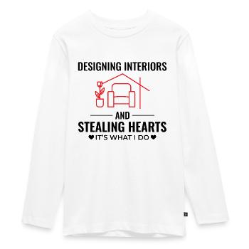 Interior Designer Decoration Design Professional - Teenager Premium Organic Long Sleeve Shirt - white - Front - AI Model Kid Female (0cm)
