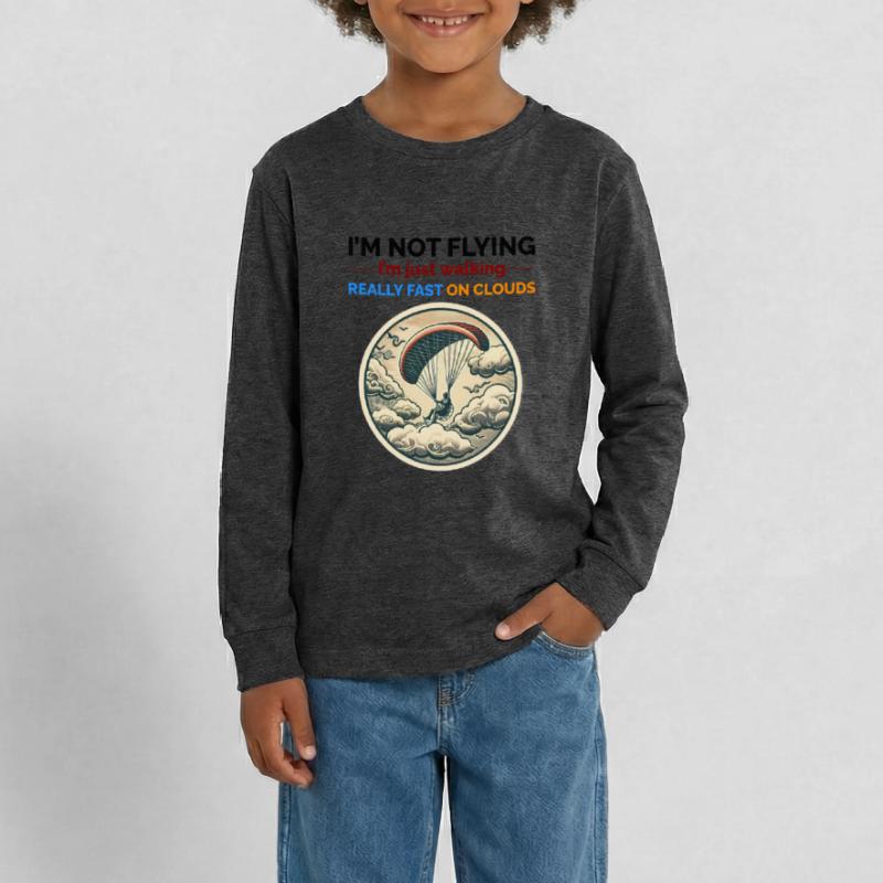 Paramotor Pilot Paramotoring Powered Paraglider Teenager Premium Organic Long Sleeve Shirt