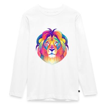 Aquarelle Leo Aquarelle - T-shirt manches longues Premium Ado - blanc - Devant - AI Model Kid Female (0cm)
