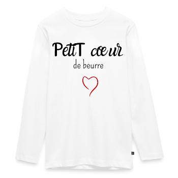 Petit cœur de beurre - T-shirt manches longues Premium Ado - blanc - Devant - AI Model Kid Female (0cm)