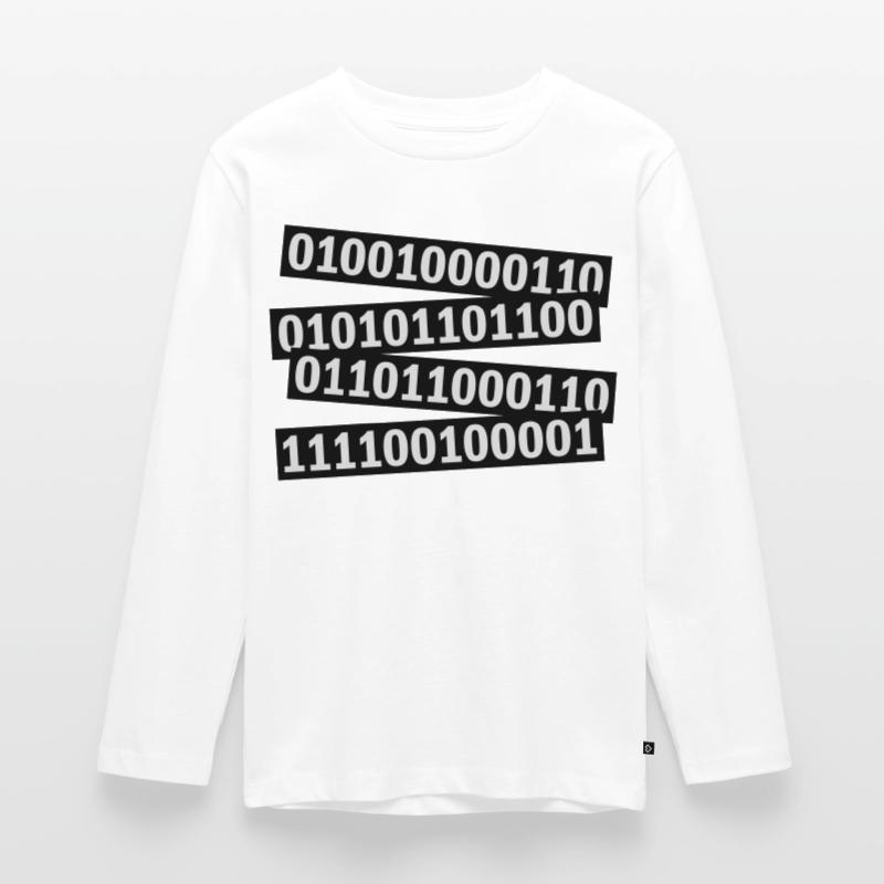 Langage de programme de code binaire T-shirt manches longues Premium Ado