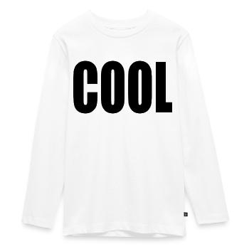 Cool - T-shirt manches longues Premium Ado - blanc - Devant - AI Model Kid Female (0cm)