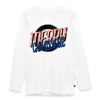 Animaux Dork Blagues Comic Caution Dinosaur Lover - T-shirt manches longues Premium Ado - blanc - Devant - AI Model Kid Female (0cm)