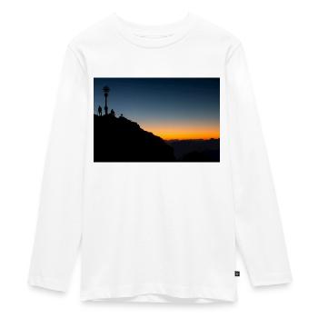 Ambiance matinale sur la Zugspitze - T-shirt manches longues Premium Ado - blanc - Devant - AI Model Kid Female (0cm)