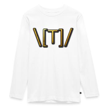 Praise The Sun Emoji A - Teenager Premium Bio Langarmshirt - Weiß - Vorne - AI Model Kid Female (0cm)