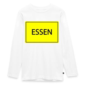 ortsschild essen - Teenager Premium Bio Langarmshirt - Weiß - Vorne - AI Model Kid Female (0cm)