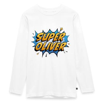 Super Olivier - T-shirt manches longues Premium Ado - blanc - Devant - AI Model Kid Female (0cm)