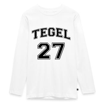 TEGEL 27 Black Nostalgia Design Berlin District - T-shirt manches longues Premium Ado - blanc - Devant - AI Model Kid Female (0cm)