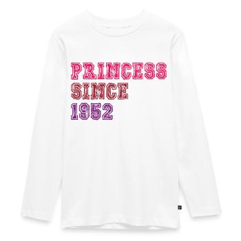 1952 Geburtstag Prinzessin - Teenager Premium Bio Langarmshirt - Weiß - Vorne - AI Model Kid Female (0cm)