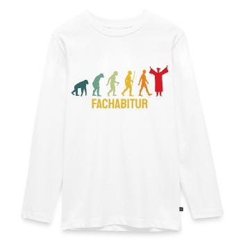 Fachabi Für dieses Shirt Musste Ich Lange Lernen - Teenager Premium Bio Langarmshirt - Weiß - Vorne - AI Model Kid Female (0cm)