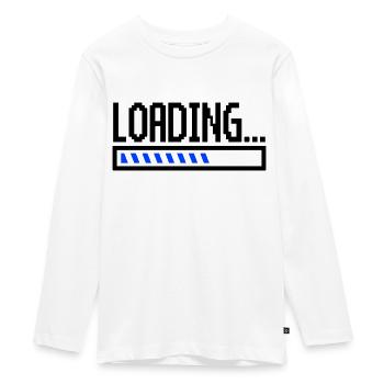 Loading - Teenager Premium Organic Long Sleeve Shirt - white - Front - AI Model Kid Female (0cm)