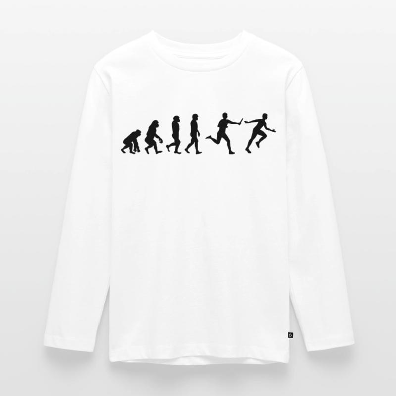 Course de relais athlète athlétisme Evolution T-shirt manches longues Premium Ado