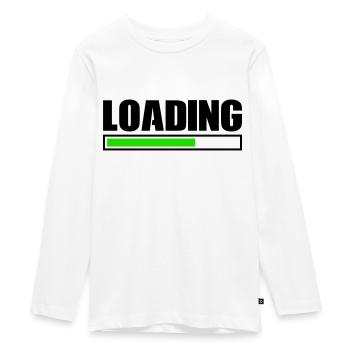 Loading - Teenager Premium Organic Long Sleeve Shirt - white - Front - AI Model Kid Female (0cm)
