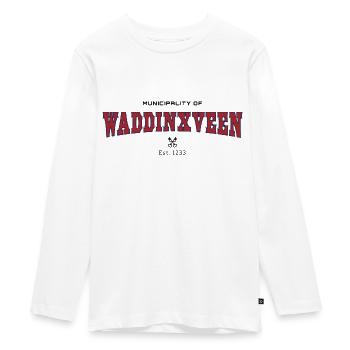Waddinxveen - Teenager Premium Organic Long Sleeve Shirt - white - Front - AI Model Kid Female (0cm)