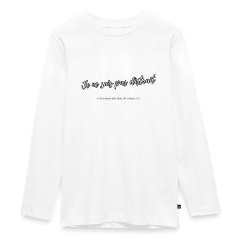 Distrait - T-shirt manches longues Premium Ado - blanc - Devant - AI Model Kid Female (0cm)