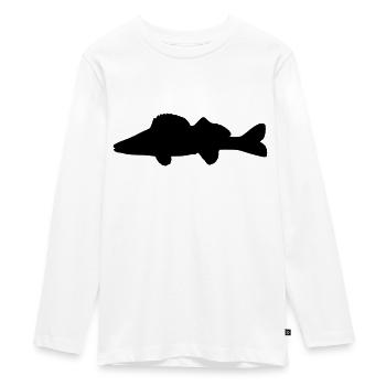 Sandre - T-shirt manches longues Premium Ado - blanc - Devant - AI Model Kid Female (0cm)