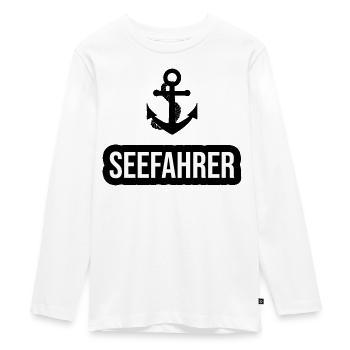 Gens de mer Capitaine d’ancre Propriétaires de bateaux Navigation de plaisance - T-shirt manches longues Premium Ado - blanc - Devant - AI Model Kid Female (0cm)