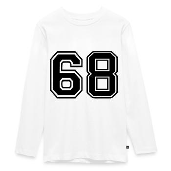 68 - Teenager Premium Bio Langarmshirt - Weiß - Vorne - AI Model Kid Female (0cm)