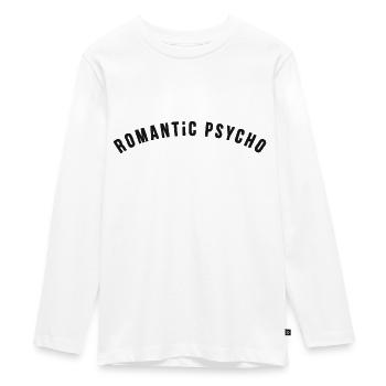 Romantischer Psycho Dark Print - Teenager Premium Bio Langarmshirt - Weiß - Vorne - AI Model Kid Female (0cm)