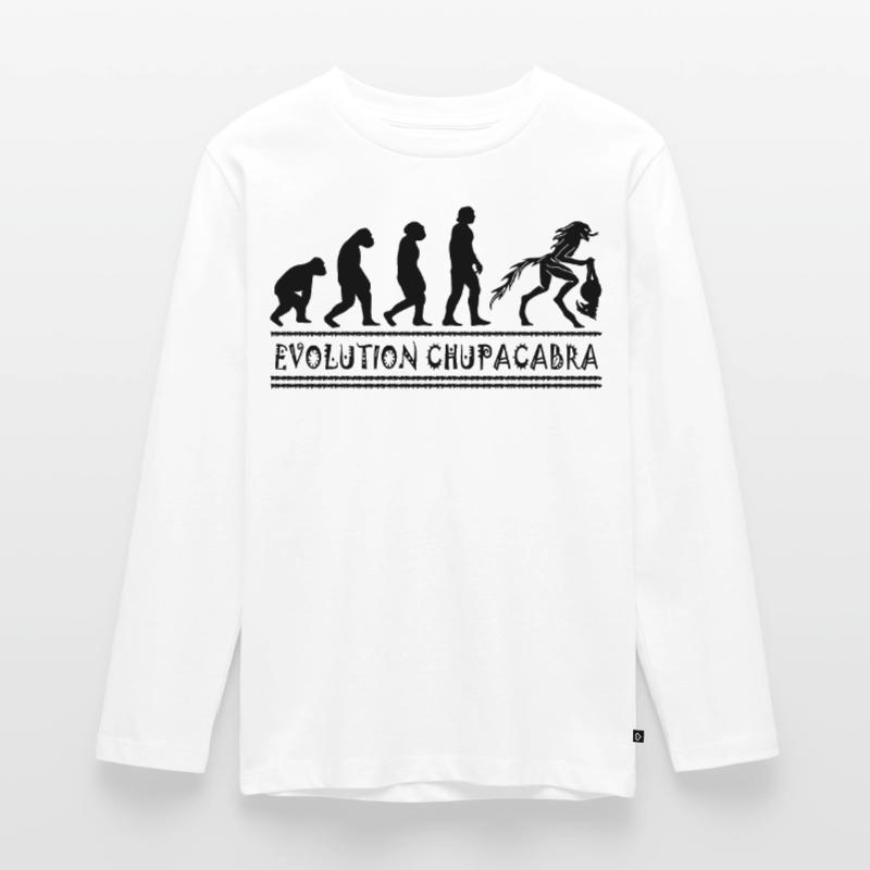 Cryptozoologists Chupacabra Creatures Evolution Teenager Premium Organic Long Sleeve Shirt