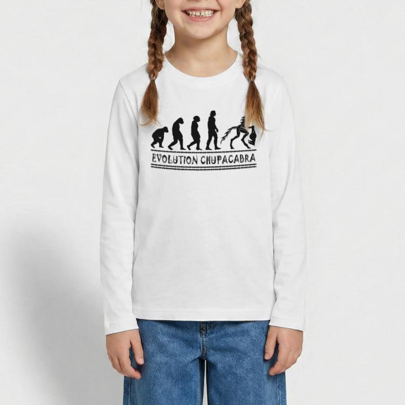 Cryptozoologists Chupacabra Creatures Evolution Teenager Premium Organic Long Sleeve Shirt