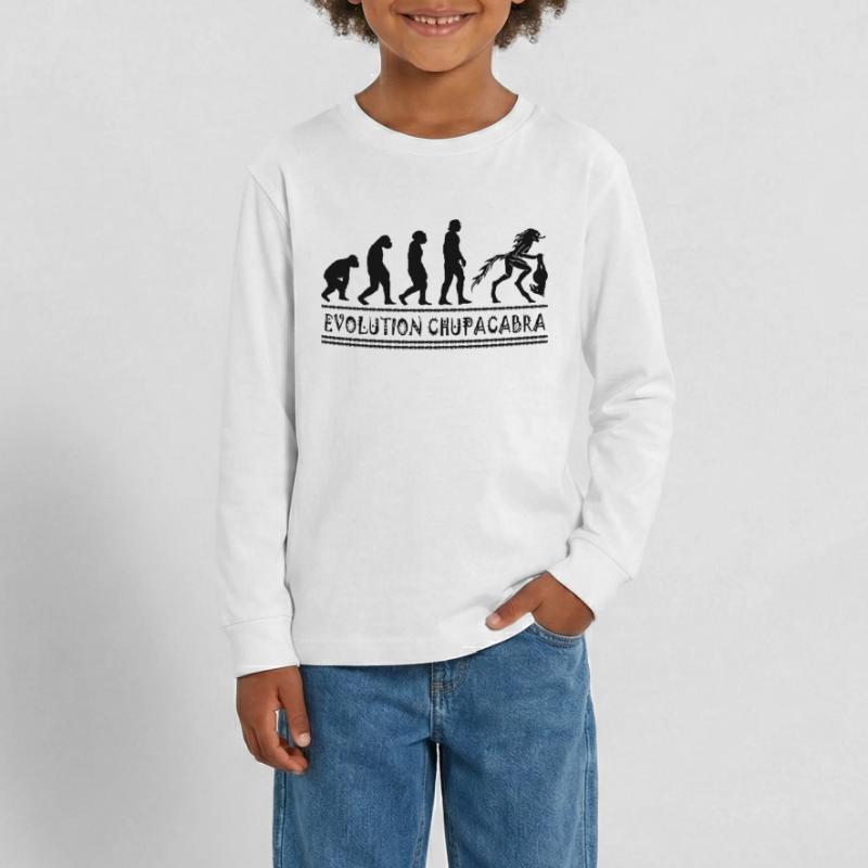Cryptozoologists Chupacabra Creatures Evolution Teenager Premium Organic Long Sleeve Shirt