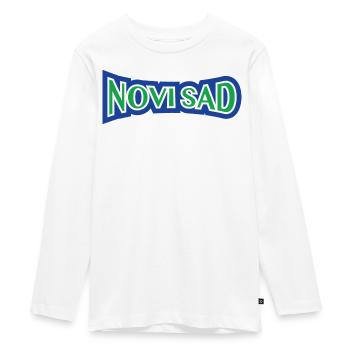 NoviSat, moj grad. - Teenager Premium Bio Langarmshirt - Weiß - Vorne - AI Model Kid Female (0cm)