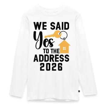 Nous avons dit à l’adresse 2026 - T-shirt manches longues Premium Ado - blanc - Devant - AI Model Kid Female (0cm)