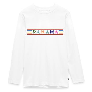 PANAMA - Teenager Premium Organic Long Sleeve Shirt - white - Front - AI Model Kid Female (0cm)