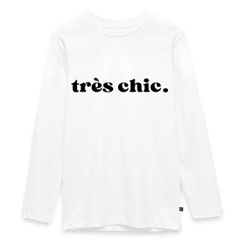 Très chic - T-shirt manches longues Premium Ado - blanc - Devant - AI Model Kid Female (0cm)
