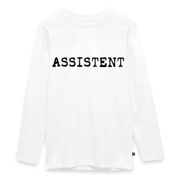Assistent - Teenager Premium Bio Langarmshirt - Weiß - Vorne - AI Model Kid Female (0cm)
