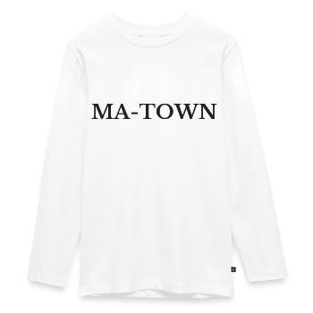 Mannheim, MA-Town - T-shirt manches longues Premium Ado - blanc - Devant - AI Model Kid Female (0cm)