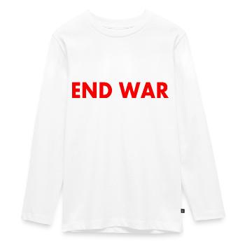 End war - T-shirt manches longues Premium Ado - blanc - Devant - AI Model Kid Female (0cm)