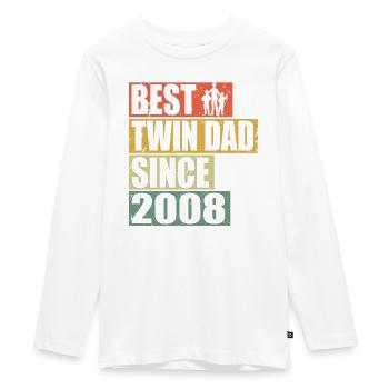 Twins Father Twin Father since 2008 - Teenager Premium Organic Long Sleeve Shirt - white - Front - AI Model Kid Female (0cm)