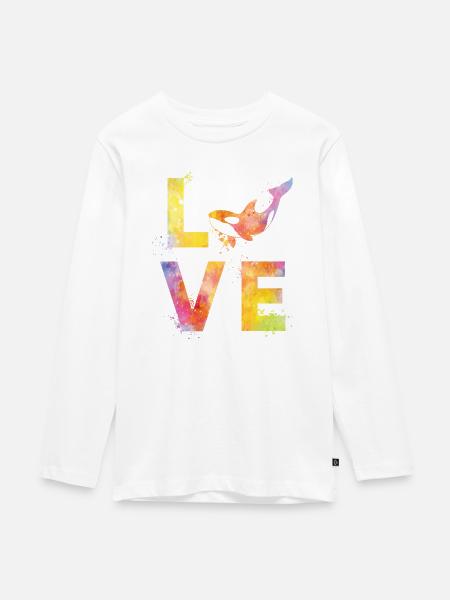 Orca liebe - Teenager Premium Bio Langarmshirt - 