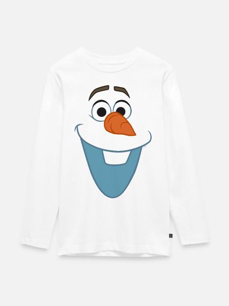 Frozen Olaf Kostüm - Teenager Premium Bio Langarmshirt - Weiß