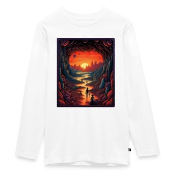 Voyage magique - T-shirt manches longues Premium Ado - blanc - Devant - AI Model Kid Female (0cm)