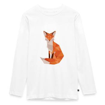 Fuchs - Teenager Premium Bio Langarmshirt - Weiß - Vorne - AI Model Kid Female (0cm)