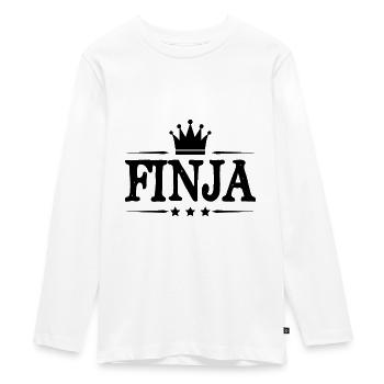 Finja - Teenager Premium Bio Langarmshirt - Weiß - Vorne - AI Model Kid Female (0cm)